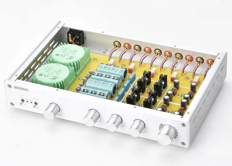 

BRZHIFI FV-2020 HIFI Class A tone pre-stage audio amplifier Muse03 chip high school bass adjustment AV110 / 220V optional