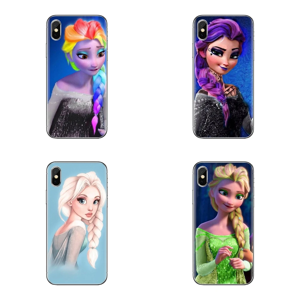girl Punk Elsa Anna Tattoo Princess For iPhone XS Max XR X 4 4S 5 5S 5C SE 6 6S 7 8 Plus Samsung Galaxy J1 J3 J5 J7 A3 A5 Covers |