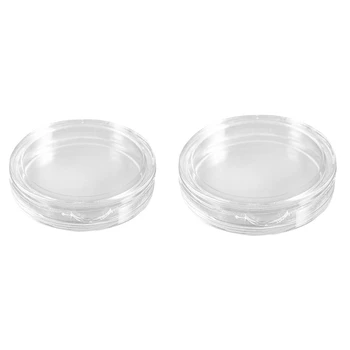 

20 Pcs Small Round Transparent Plastic Coin Capsules Box, 10 Pcs 2m & 10 Pcs 27Mm