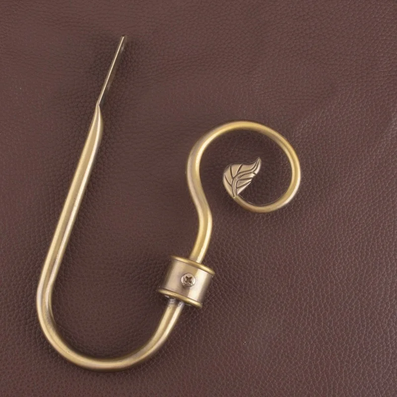 2pcs / set living room curtain stand curtain Holdback curtains Decoration Accessories Tieback leaves curtain hooks