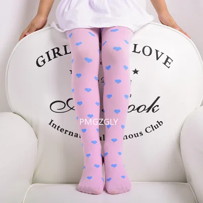 Girl Dot Tights Girls Tights Opaque Velvet Stockings for Kids Girl Print Tight Children Pantyhose 2 to 9 Year-kids pantyhose toddler tights