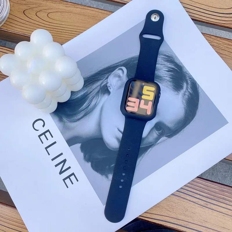 [Набор] применимый ремешок для IWATCH7 силиконовый apple watch 5/6 / sered 3/4/2/1 дыхательный iPhone