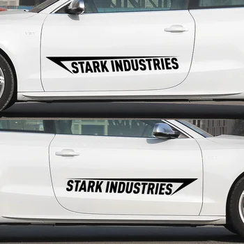

1 Pair STARK INDUSTRIES Door Stickers And DecalS Car-Styling For VW Volkswagen Ford BMW Opel Peugeot Audi Skoda Accessories