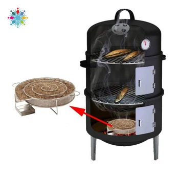 

Sawdust Barbecue Tobacco Box Barbecue Sawdust Box Outdoor Barbecue Bacon Smoked Burning Tobacco Box Barbecue Rack Accessories