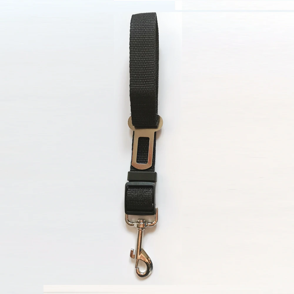 Vehicle Car Pet Dog Seat Belt Puppy Car Seatbelt Harness Lead Clip Pet Dog Supplies Safety Lever Auto Traction Products - Цвет: Black