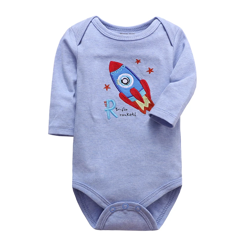 xch201902-18 Боди для новорожденных; одежда для малышей; bebes; хлопковая одежда с длинными рукавами и принтом для малышей 0-24 месяцев - Цвет: xch201902-18