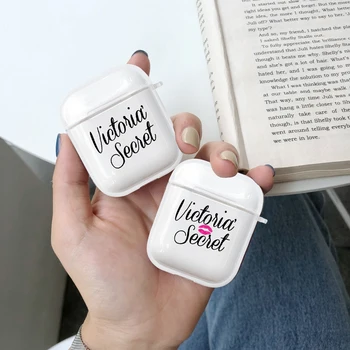 

High Quality Transparent Silicone Shell Case Bluetooth Wireless Earphone Case for Apple Airpods Charging Box Secret Text Cover