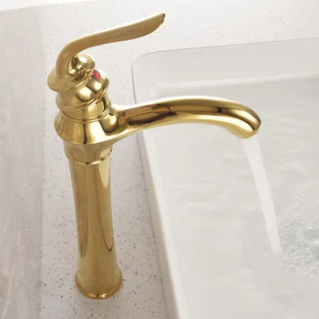 

Beiluode Basin Faucet Bathroom Sink Gold Finished Bathroom Basin Faucet Sink Tap Basin Mixer Water Tap Hot And Cold MT1020