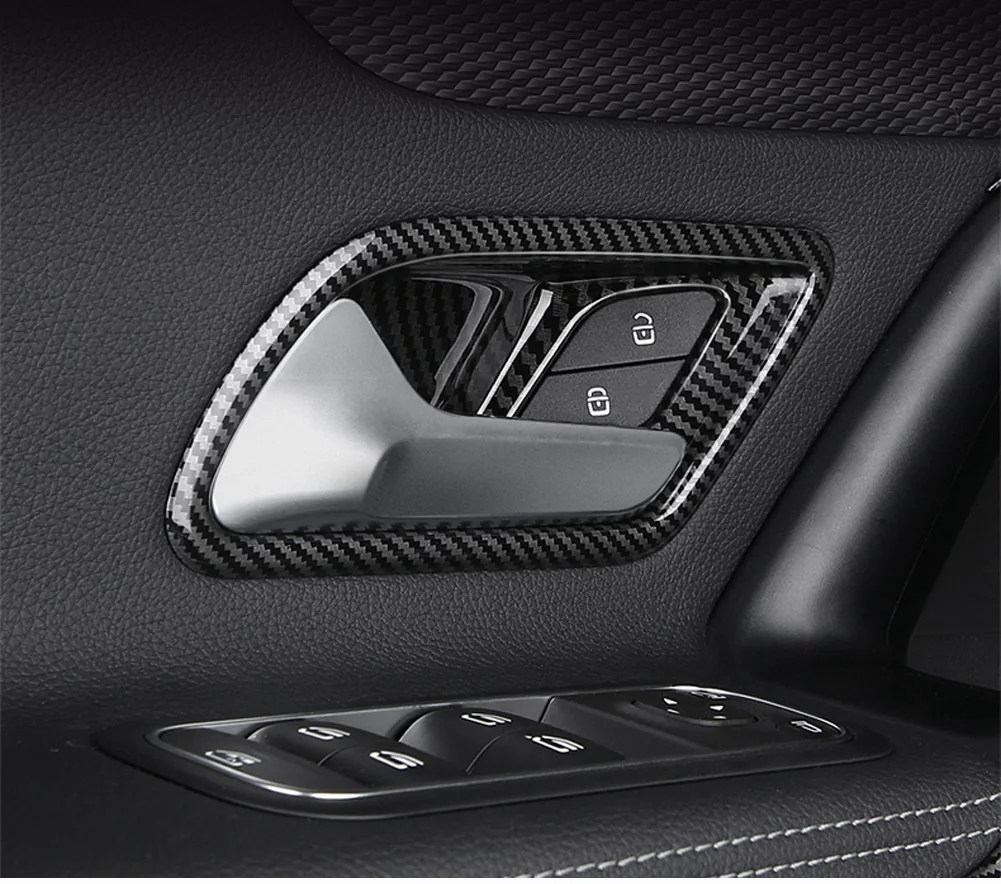 Для Mercedes Benz B Class W247 B200 ABS Хромированная внутренняя дверная ручка для автомобиля крышка для обшивки рамы наклейка Аксессуары для стайлинга автомобилей