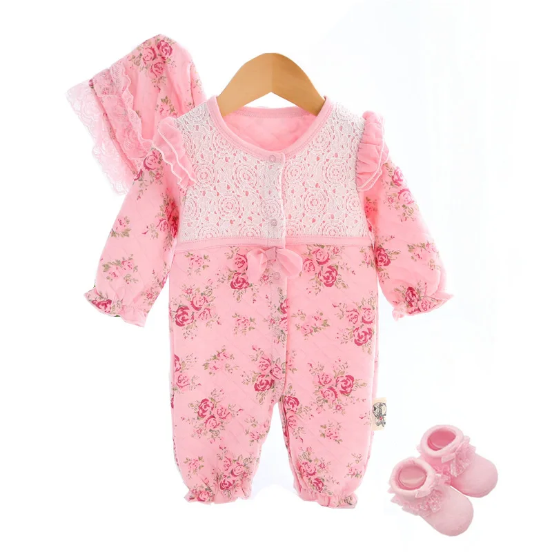 

Infant 0 Onesie Baby Girls Thermal Wear 2 Newborns Princess Spring And Autumn Winter Crawling Clothes 6 Women's 3-Romper 12 Mont