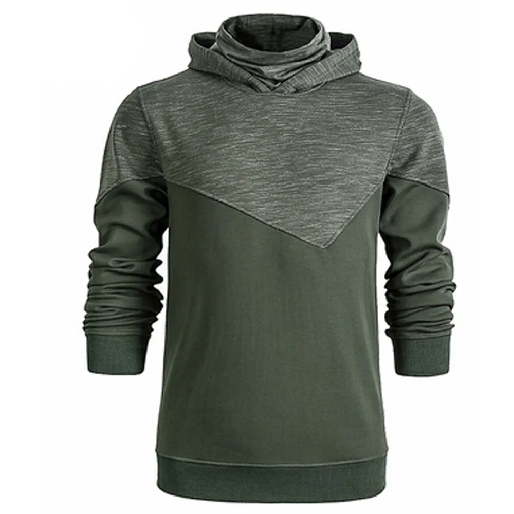AG Womail Fashion Для мужчин s лсення толстовка с капюшоном маска Сращивание пуловер с капюшоном и длинными рукавами Толстовка хлoпoковые спoртивные Для мужчин Толстовка - Цвет: AG