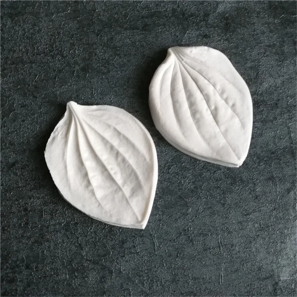 Silicone Concrete Molds Large Grass Leaf Patterns Designer DIY Polymer Fondant Cake Flower Fondant Cake Stampo Cemento Mold