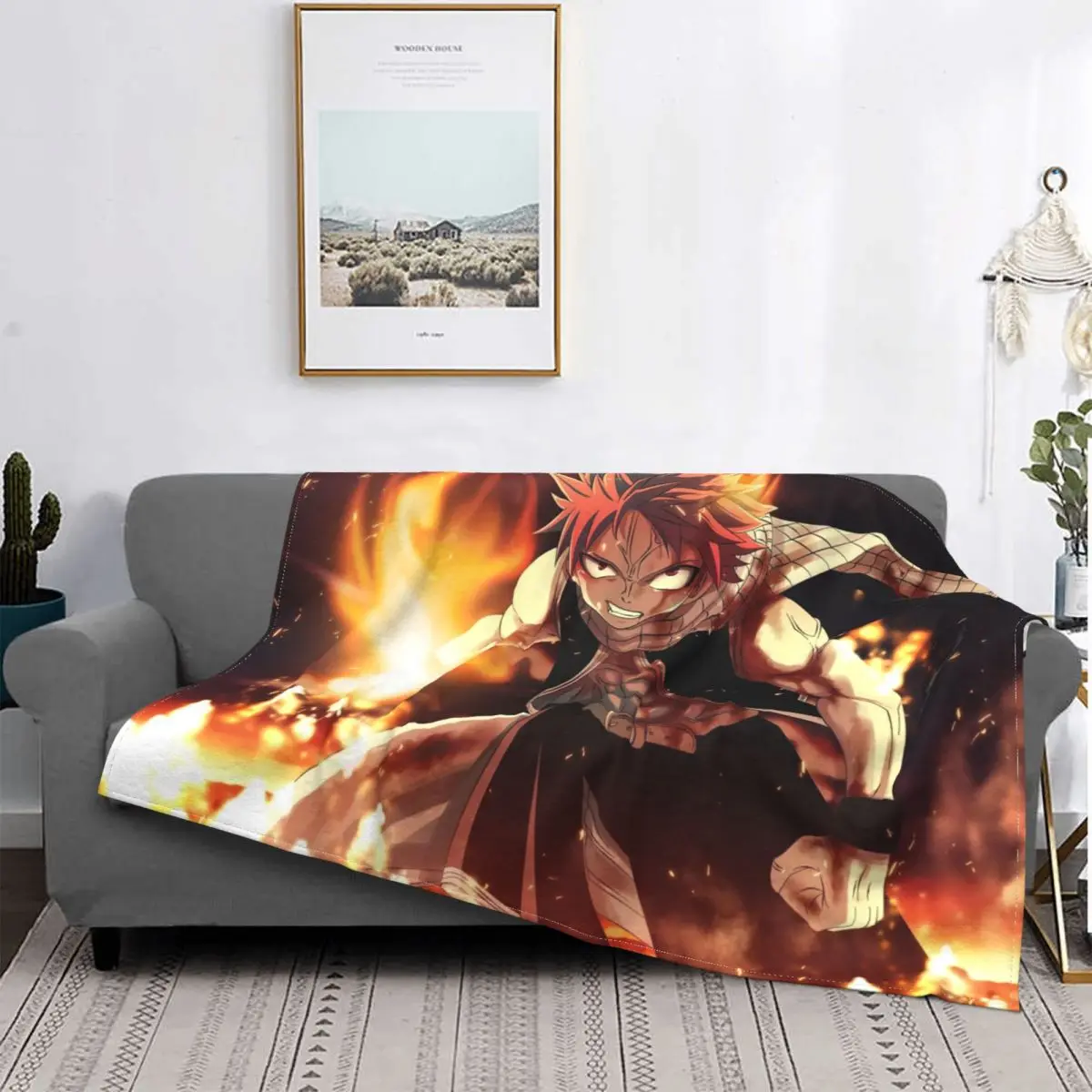 

Anime - Fairy Tail Carpet Living Room Flocking Textile A Hot Bed Blanket Bed Covers Luxury Blanket Blanket Flannel Blanket