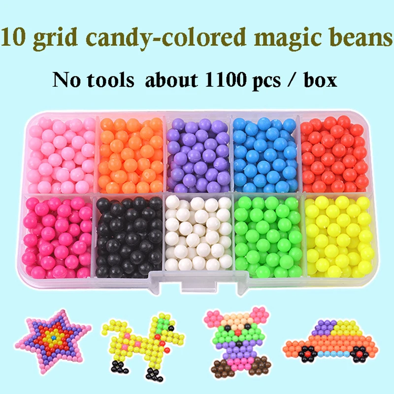 6000 PCS DIY Handmade Boy and Girl Toys Magic Water Mist Magic Stick Beads Water Stick Beads Water Spray Magic Beads Kids Toys