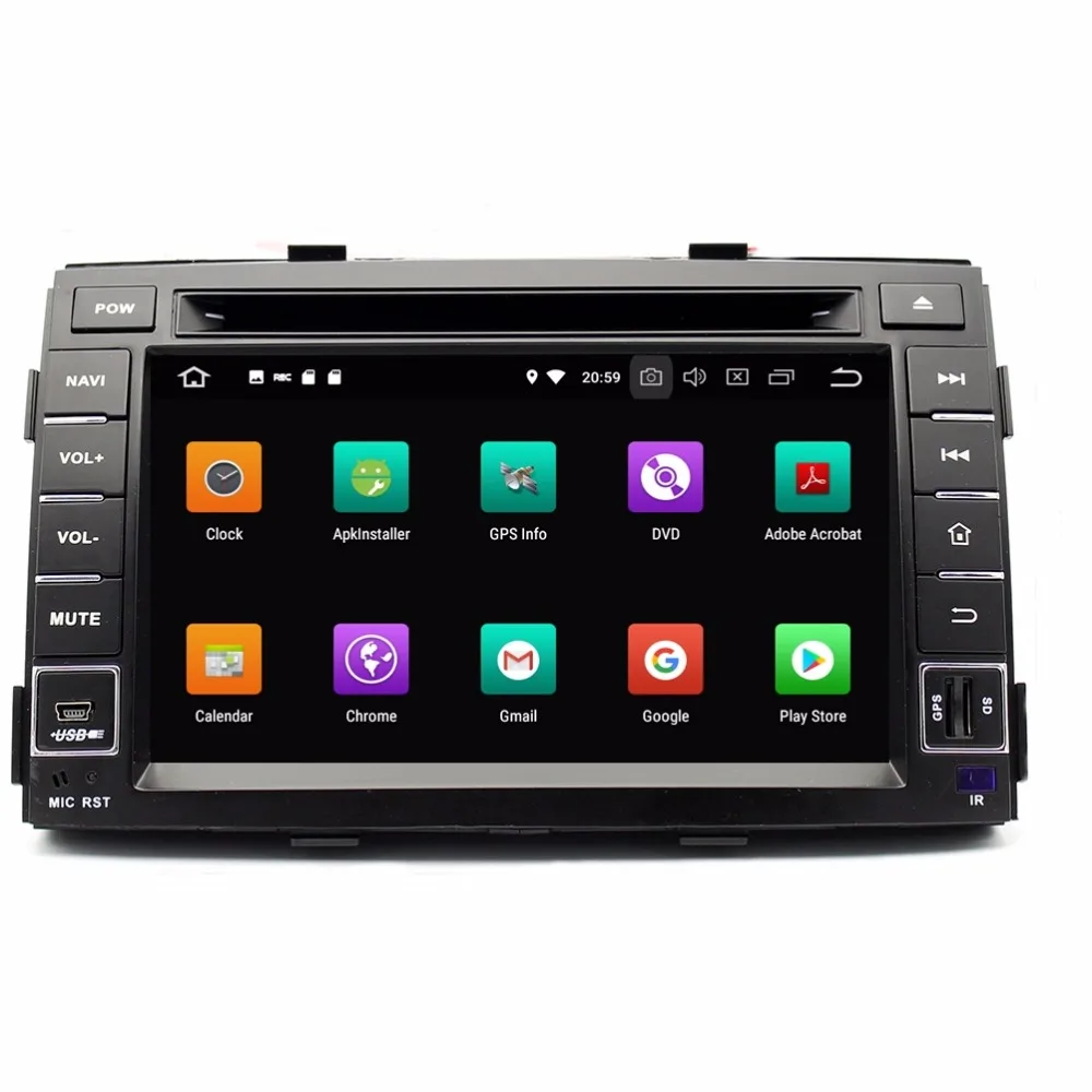 Восьмиядерный 7 'Ǝ ядер Android 9 0 автомобильный Радио dvd плеер GPS для Kia Sorento R 2010 2011