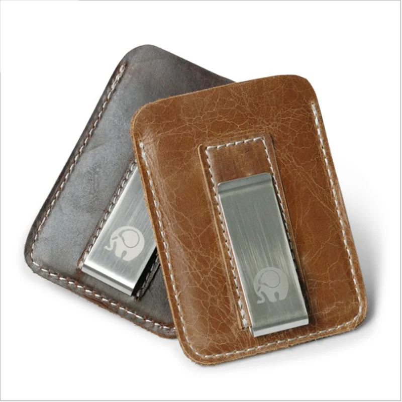 

Men Money Clip Wallets Credit Automatic Card Sets Business Aluminum Wallet Money Clip Wallet With Card ID Case