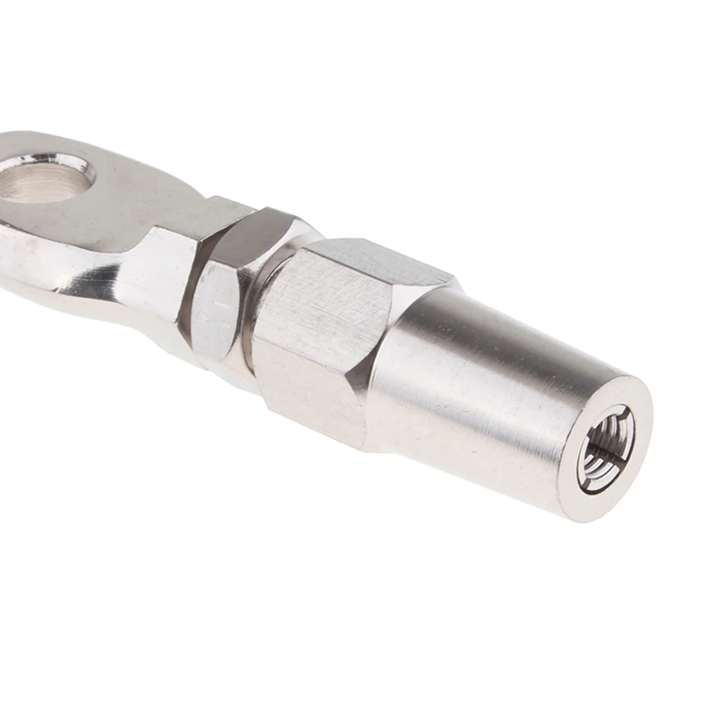 Perfeclan 10mm Stainless Steel Wire Rope Swageless Eye Terminal End