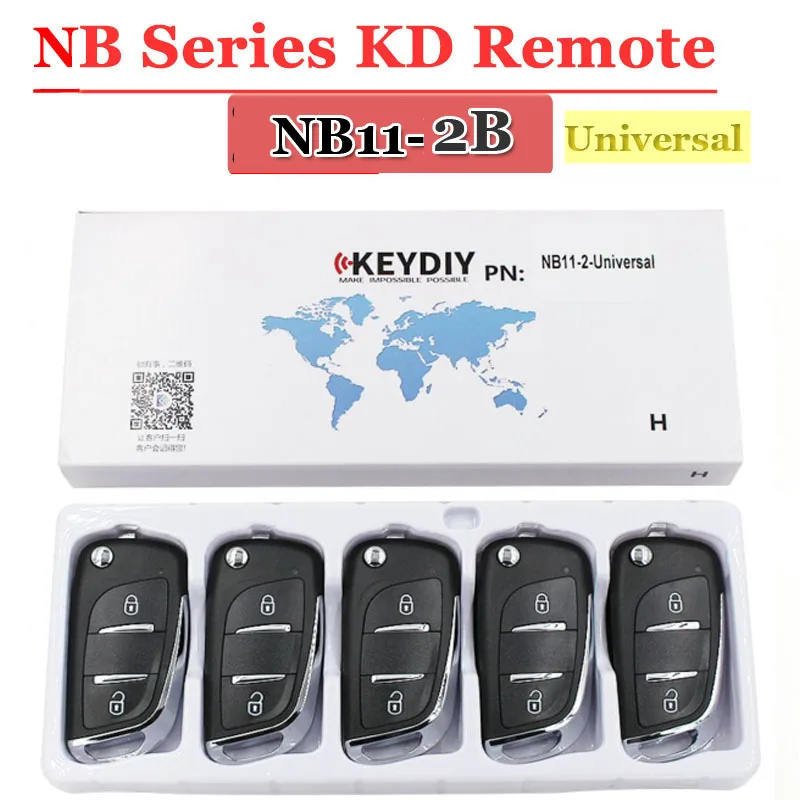 US $54.19 KEYDIY KD Remote NB11 Universal MultiFunctional Remote 2 Button NB Series Key For KD900 URG200 Remote Master Tool 5PcsLot