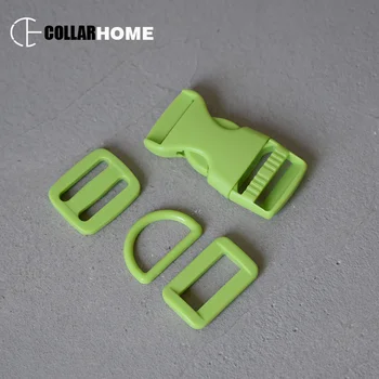 

50 sets plastic clip clasp breakaway buckle D ring 20mm webbing belt adjuster DIY dog collar bags rucksack garment accessories