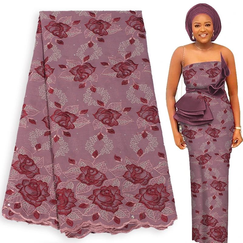 Вощеная кружевная ткань нигерийская высокое качество швейцарское кружево в