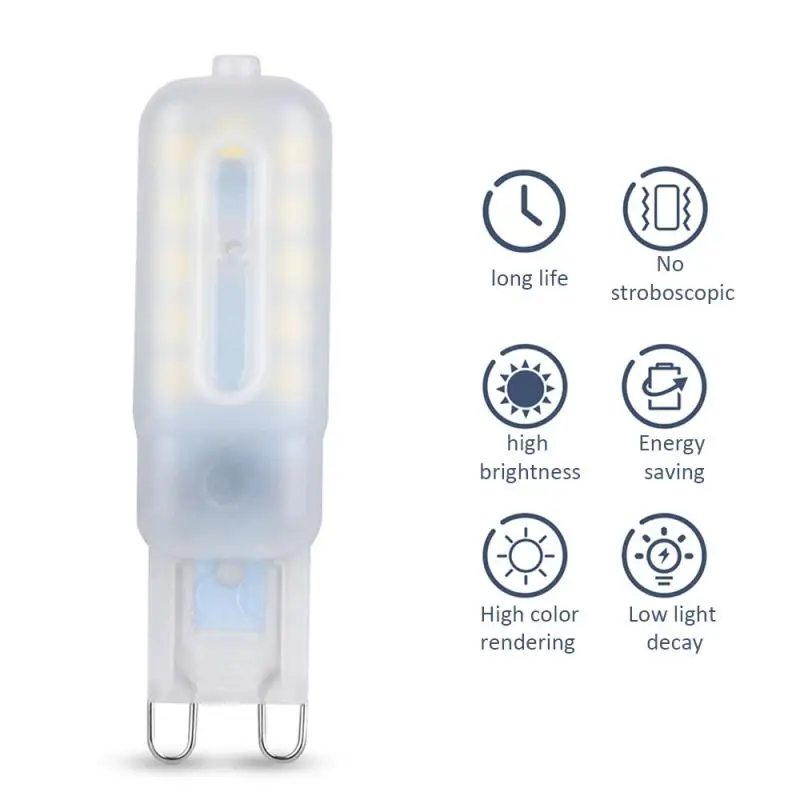 G9 Светодиодная мини-Лампа 220V SMD 2835 прожектор люстра высокое качество освещение заменить галогенные лампы