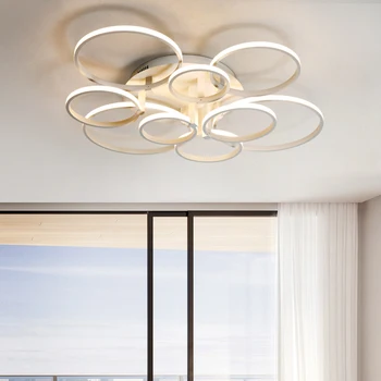 

Simple Luminaires LED Ceiling Lighting Rings Smart Ceiling Lamp Acrylic Living Room Dining Room Office Lights Designer Lights