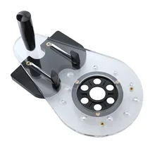 Универсальное деревообрабатывающее Фрезерное основание машины электрический гравировальный станок триммер откидная доска Нижняя пластина щелевая Обрезка скважины