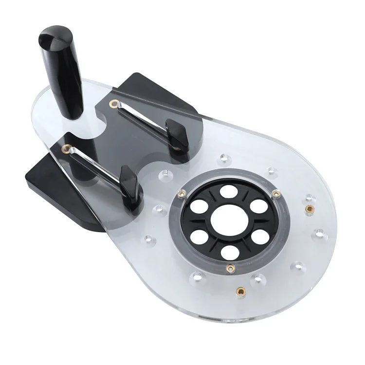 

Universal Woodworking Milling Machine Base Electric Engraving Machine Trimmer Flip Board Bottom Plate Slotted Trimming Borehole