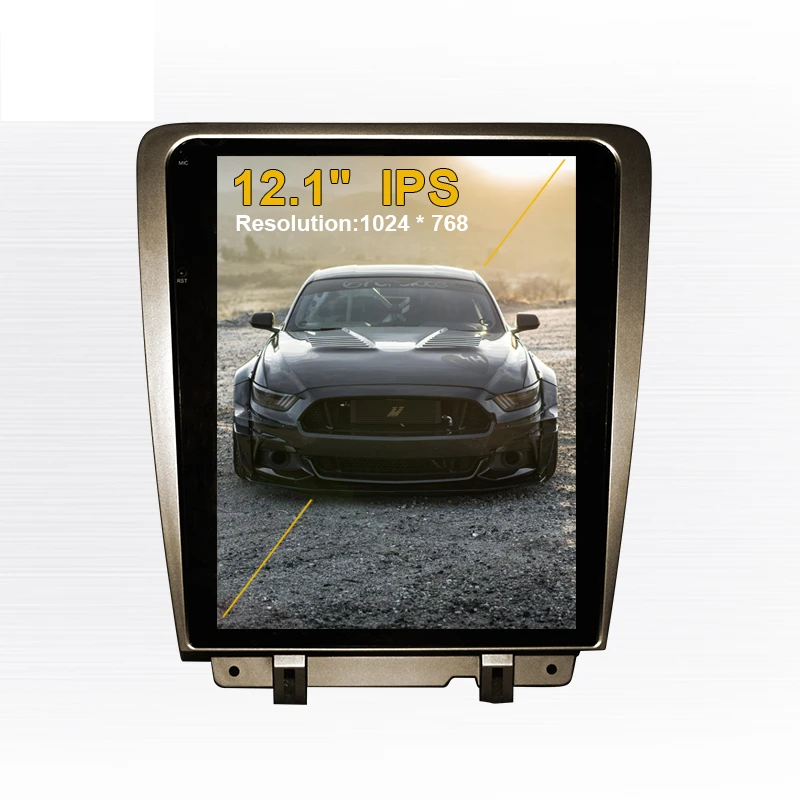 Android Car GPS Navigation Tesla Style Vertical Screen Multimedia Player for Ford Mustang 2009-2015 Auto Radio Stereo Head Unit |