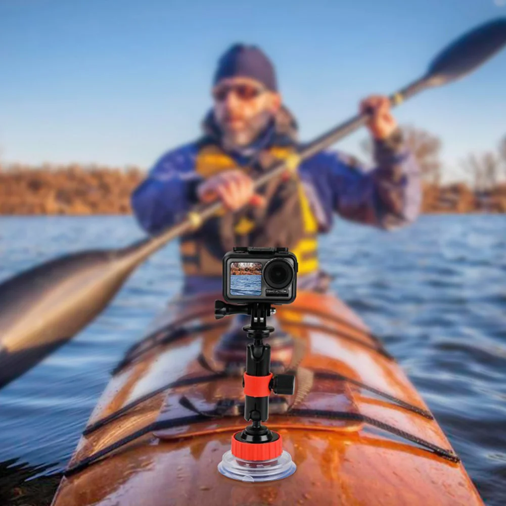 Stable Car Mounted Sports Camera Portable External Accessories Outdoor Suction Cup Bracket Multipurpose Rotary Fixed For GoPro