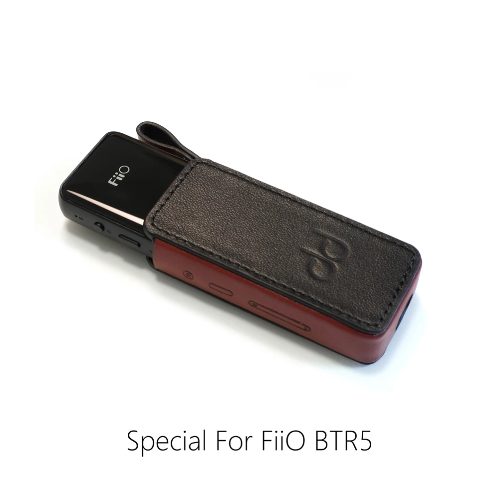DD ddHiFi C B5 кожаный чехол для FiiO BTR5 Bluetooth AMP адаптер черный|Аксессуары MP3 плееров и