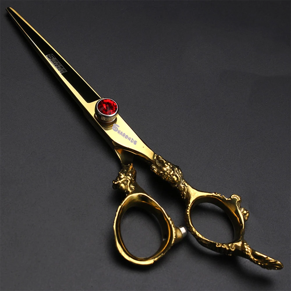 SKU-14-6.0寸 金色双龙  平剪