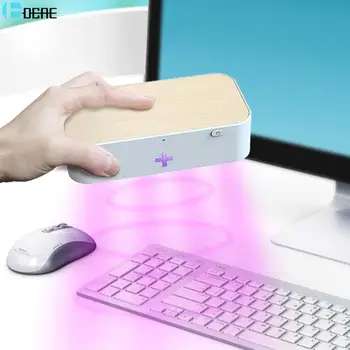 

UV Light Phone Sterilizer Box Jewelry Phones Mask Key Watch 15W Qi Wireless Charger Sanitizer Disinfection Cabinet Esterilizador