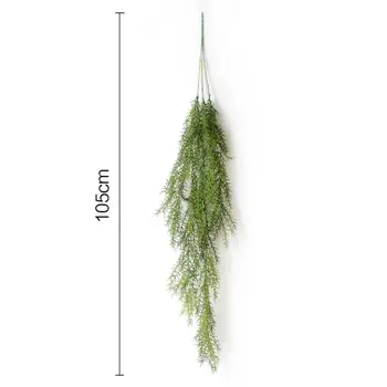 

Artificial Wall Hanging Plant Artificial Pine Needles Home Decoration Balcony Decorattion Flower Basket Imitation Rattan 105CM