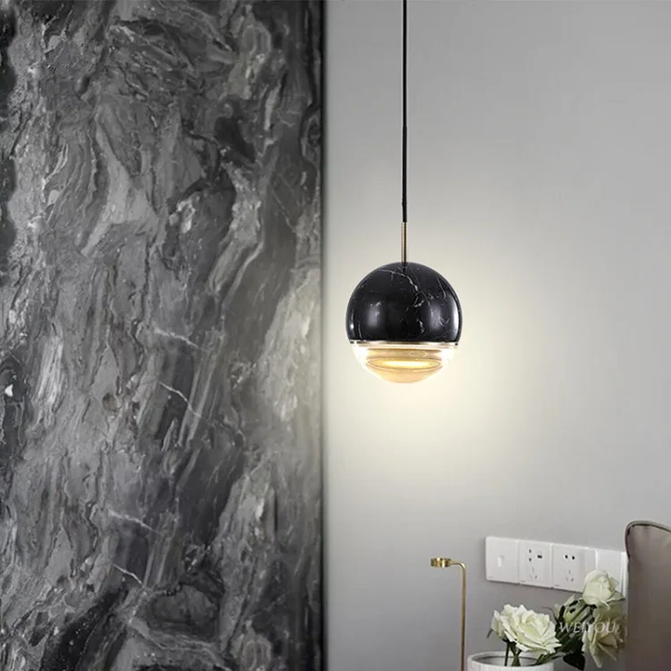 NORDIC MARBLE BALLS PENDANT LAMP-marble ball pendant lamp