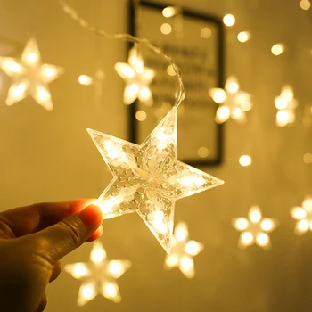 

LED Icicle String Lights Home Decoration Christmas Fairy Lights Garland Outdoor Home For Wedding/Party/Curtain/Garden Decoration