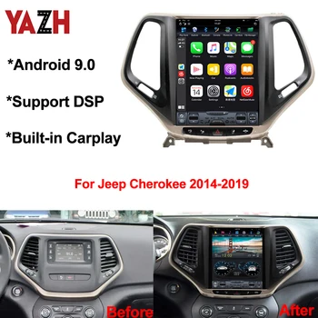 

YAZH PX6 Android 9.0 GPS Navigation Multimedia For Jeep Cherokee 2014-2019 Head Unit 12.1" IPS Display DSP Car Stereo Radio
