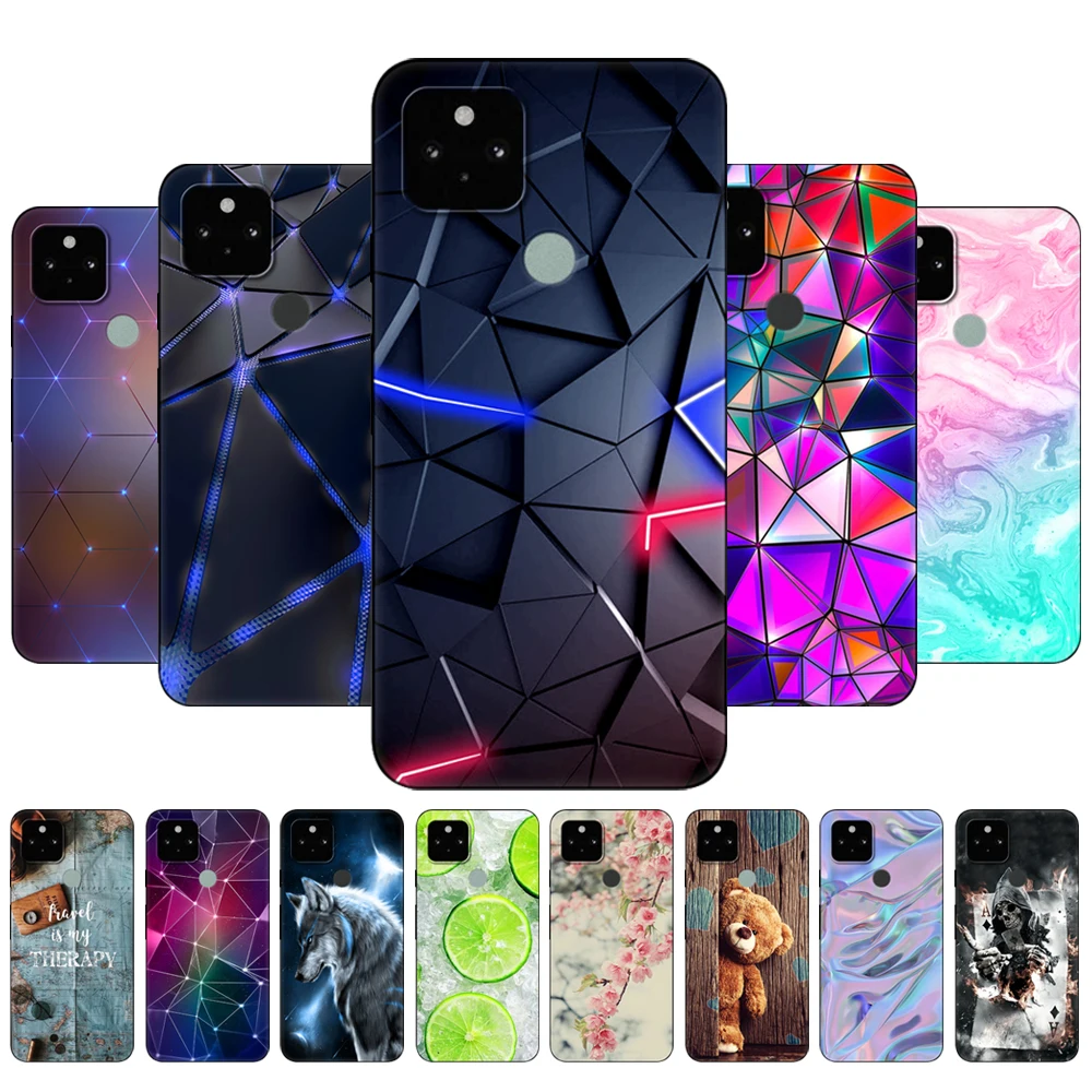 Per Google Pixel 5 Custodia Cover Posteriore Per Google Pixel 5A 5G Custodia Su Google Pixel 5 Xl 5G 4G Custodia Pixel5 A 5Xl Custodia In Tpu Nera