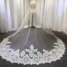 Свадебные вуали свадебные аксессуары головные уборы с гребнем гребешок аппликации кружева