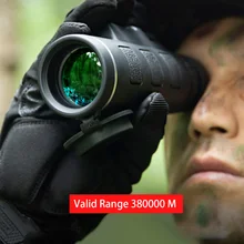 Teleskop monokularowy 40X60 Zoom lornetka jednookularowa wyczyść słaby noktowizor kieszonkowy teleskop z uchwyt do smartfona na kemping