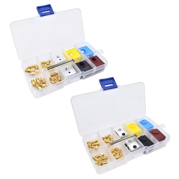 

3D Printer Accessories MK8/E3D V6 Nozzles and Heating Block Silicone Sleeve Kit