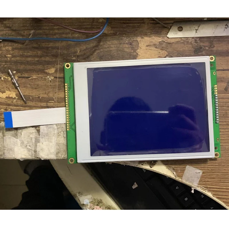 tp177b para sp14q009 azul e branco display lcd 16pin led backlight