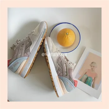 

Reeboker retro running shoes men and women GL6000 CLASSIC LEATHER CASUAL SHOES lace mesh breathable sneakers