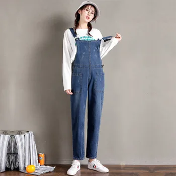 

Spring and Autumn Winter Large Size Maternity Pants Sling Jeans Women's New Fashion Loose Casual Straight Comfortable Pregnant