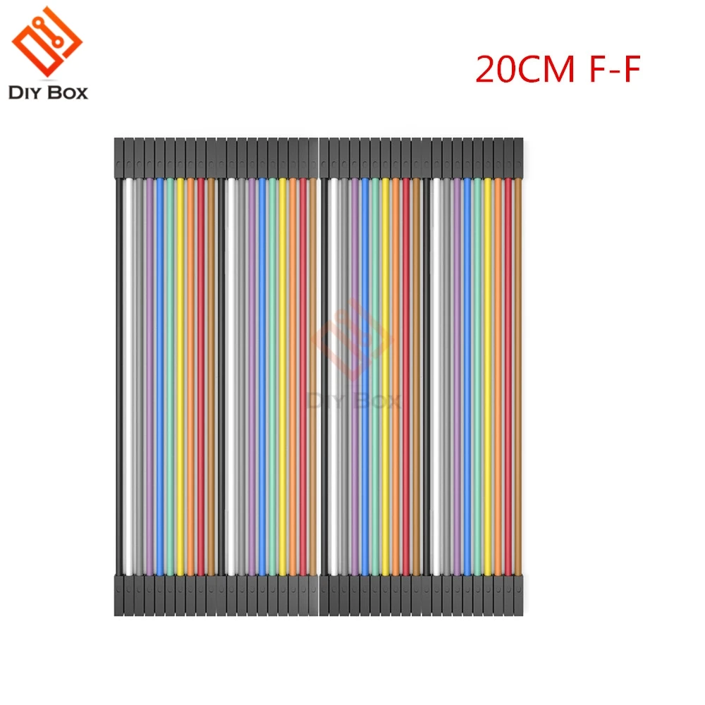 40PIN Dupont Line 10 см 20 см мужской/женский-мужской или женский-Женский Соединительный провод Dupont кабель для arduino DIY KIT - Цвет: 20CM F-F
