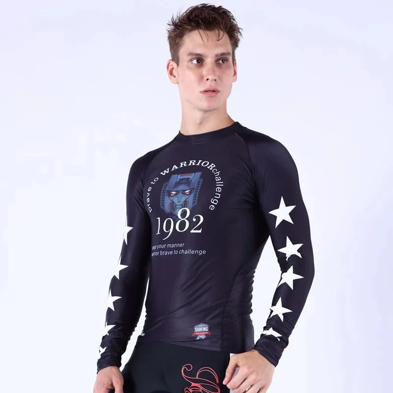 A1 Купальный гидрокостюм для мужчин, купальник больших размеров 6XL 5XL, черный купальник, одежда для плавания, серфинга, дайвинга, гидрокостюм - Цвет: A1