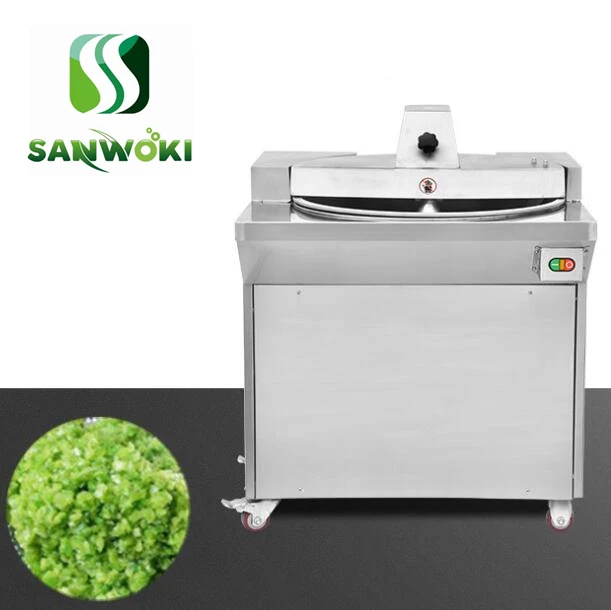 

80kg/h output capacity mix meat mincer machine shallot onion dicing machine vegetable bowl cutter machine meat cutter