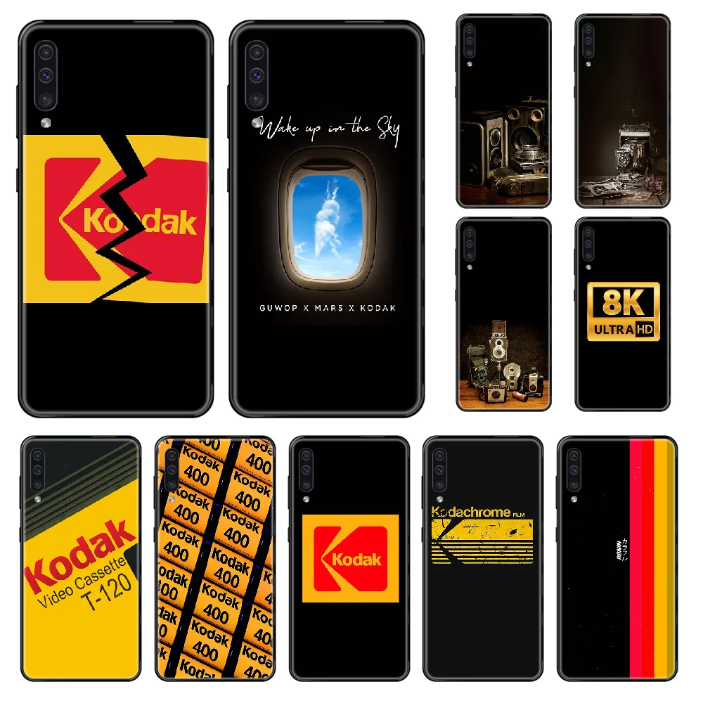 luxury Camera retro kodak Phone case For Samsung Galaxy A 3 5 6 7 8 20 40 50 70 71 E S Plus 2016 2017 2018 black 3D prime