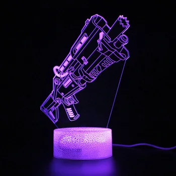 

Kids Lamp Battle Royale Remote Control Table Lamp Touch 3d Sleep Light Party Decoration Nightlight Illusion