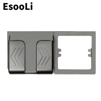 

EsooLi Grey Wall Socket Phone Holder Smartphone Accessories Stand Support For Mobile Phone Apple Samsung Huawei Phone Holder